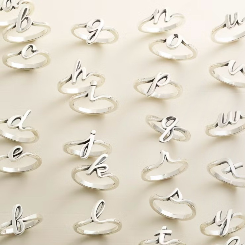 James Avery initial ring “k” in 925 silver - Picture 2 of 3